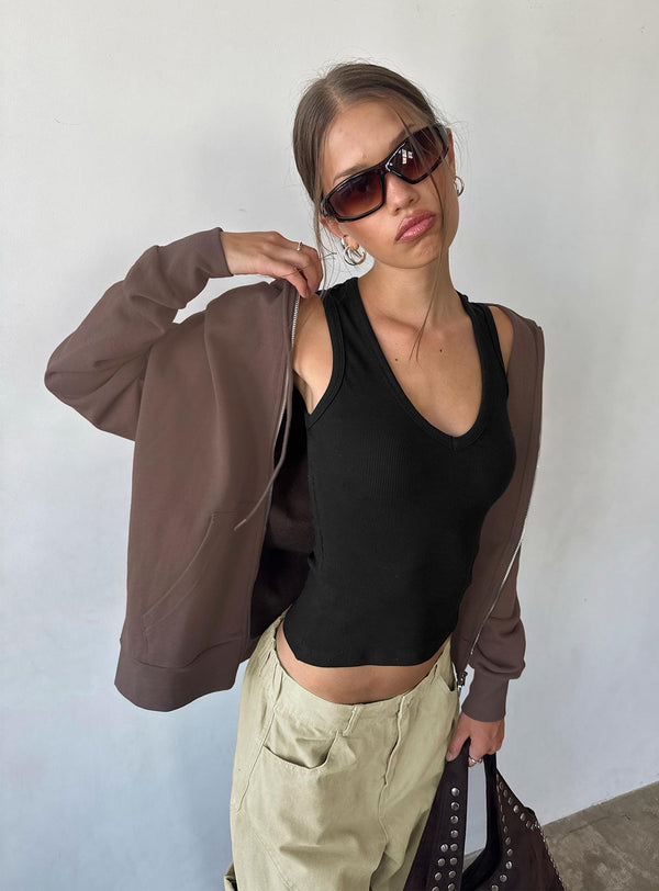 All Day Oversized mikina Mocca