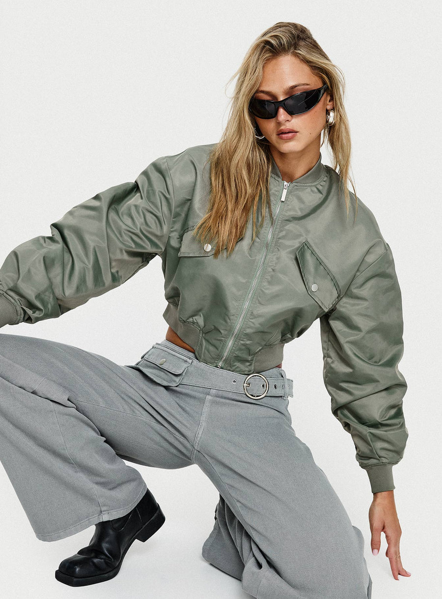 Thalya Bomber bunda Zelená