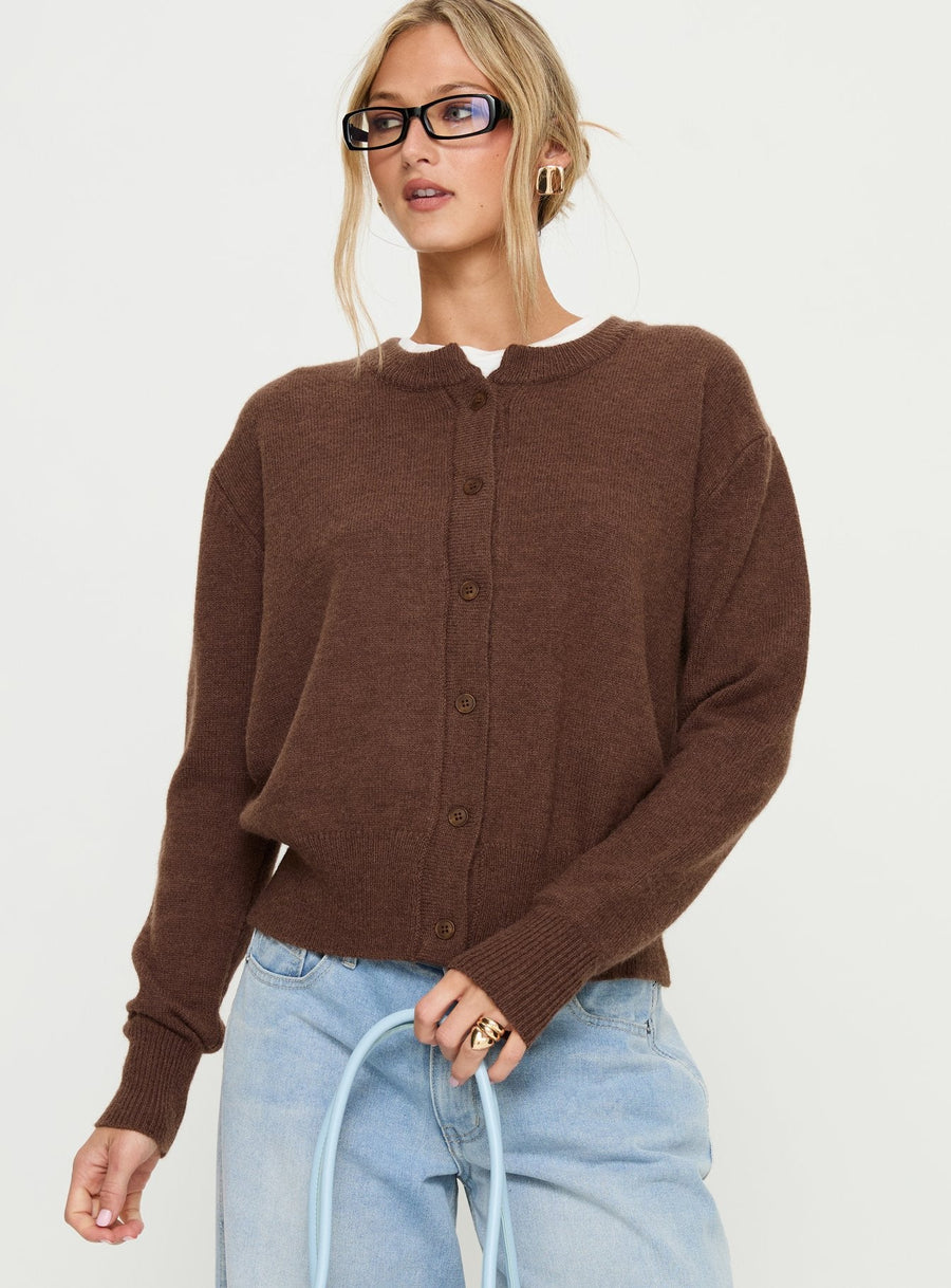 Melancholia Cardigan Hnědá