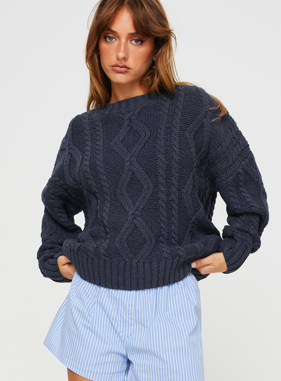 Anaya Oversized svetr Modrá