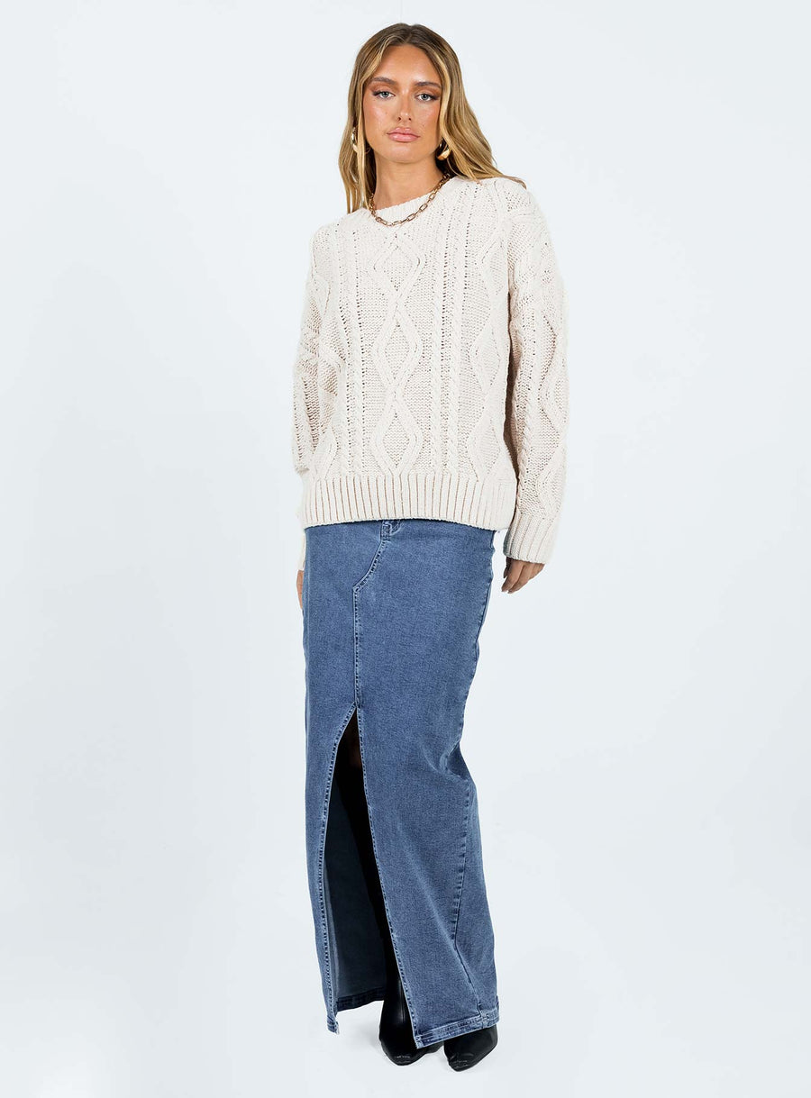 Anaya Oversized svetr Béžová