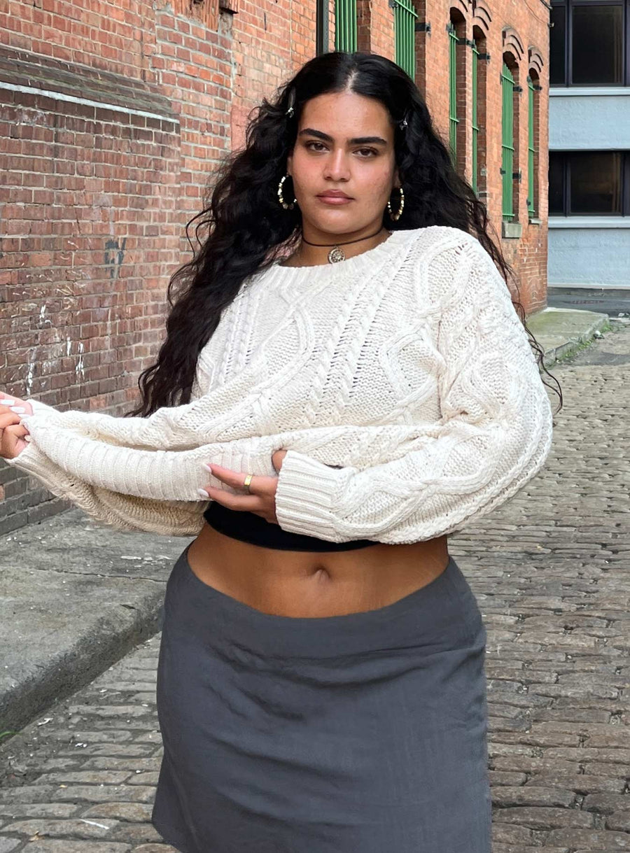 Anaya Oversized svetr Béžová