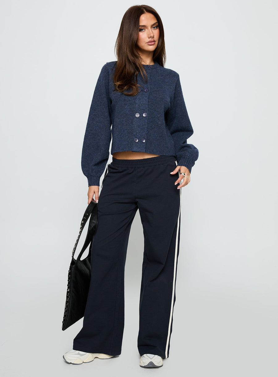 Kammi Zapínací Cardigan Modrá