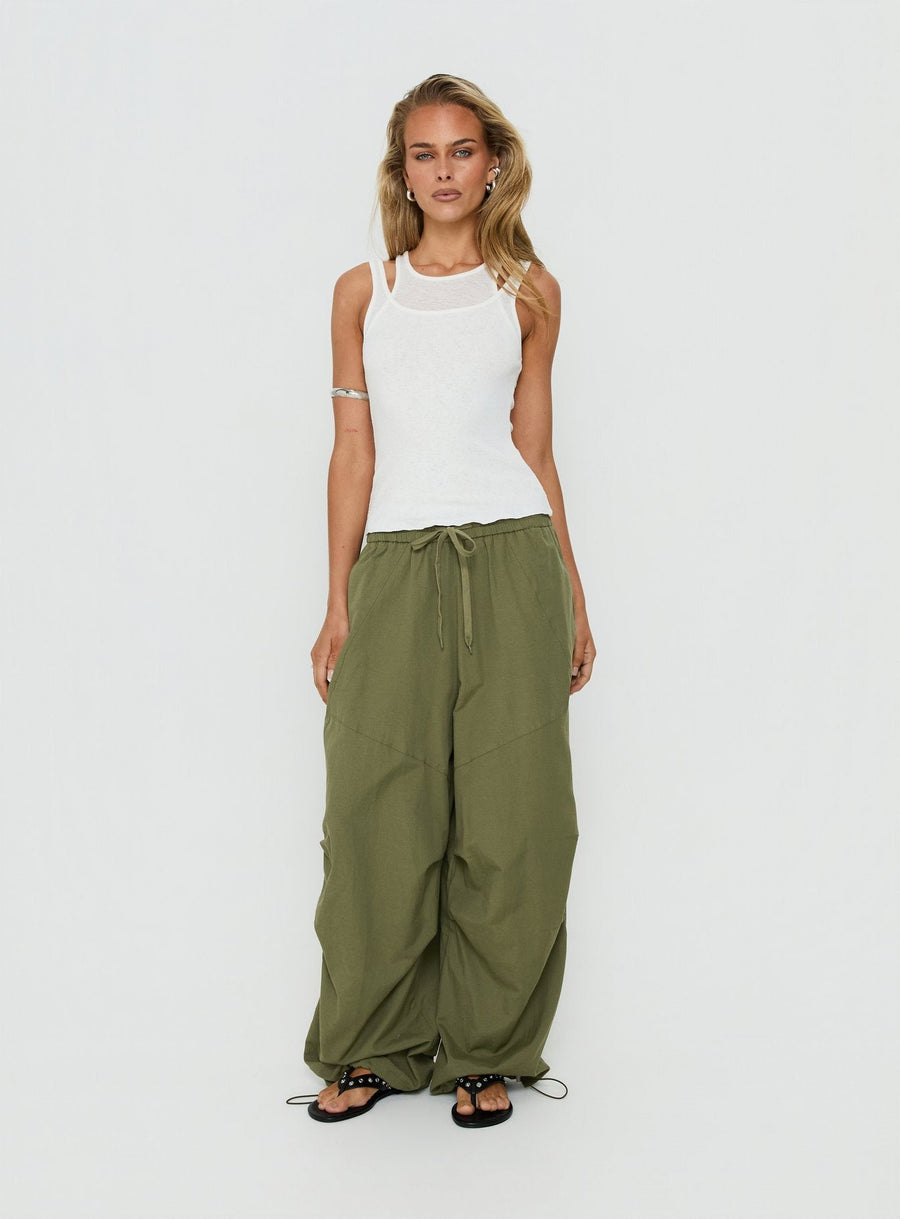 Mankind Baggy cargo kalhoty Zelená