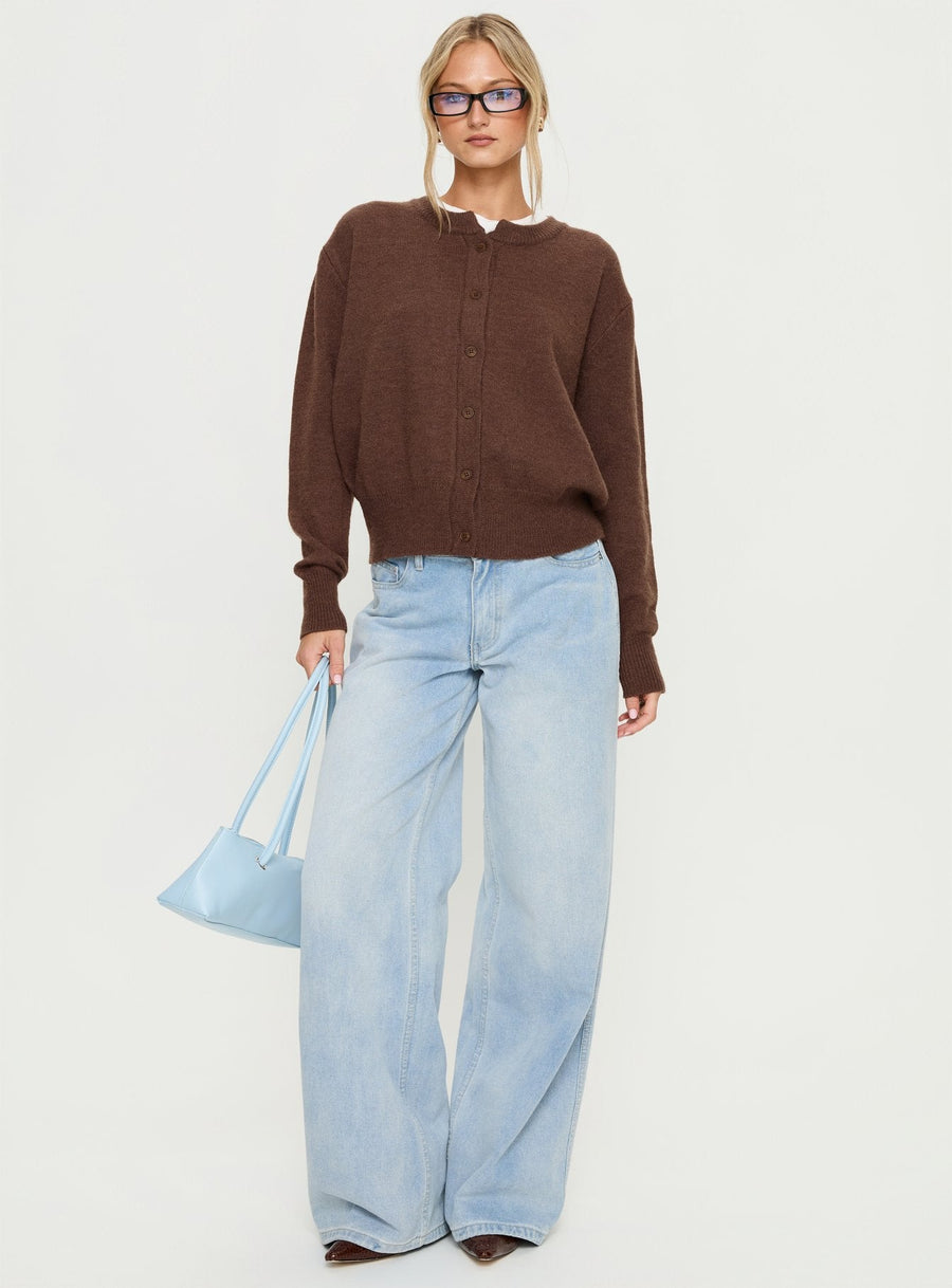 Melancholia Cardigan Hnědá