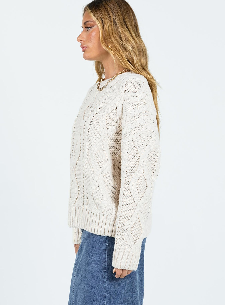 Anaya Oversized svetr Béžová