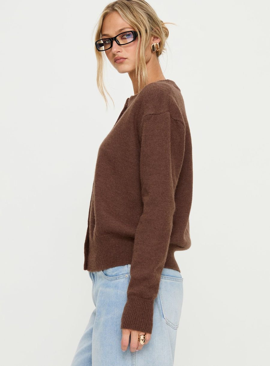 Melancholia Cardigan Hnědá