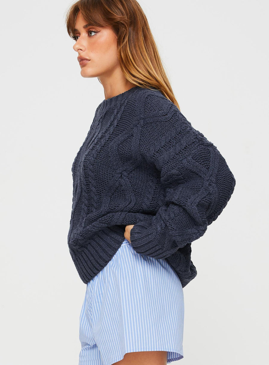 Anaya Oversized svetr Modrá