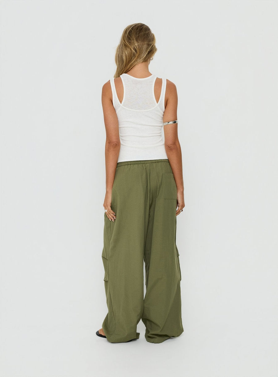 Mankind Baggy cargo kalhoty Zelená