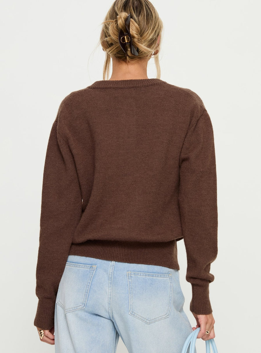 Melancholia Cardigan Hnědá