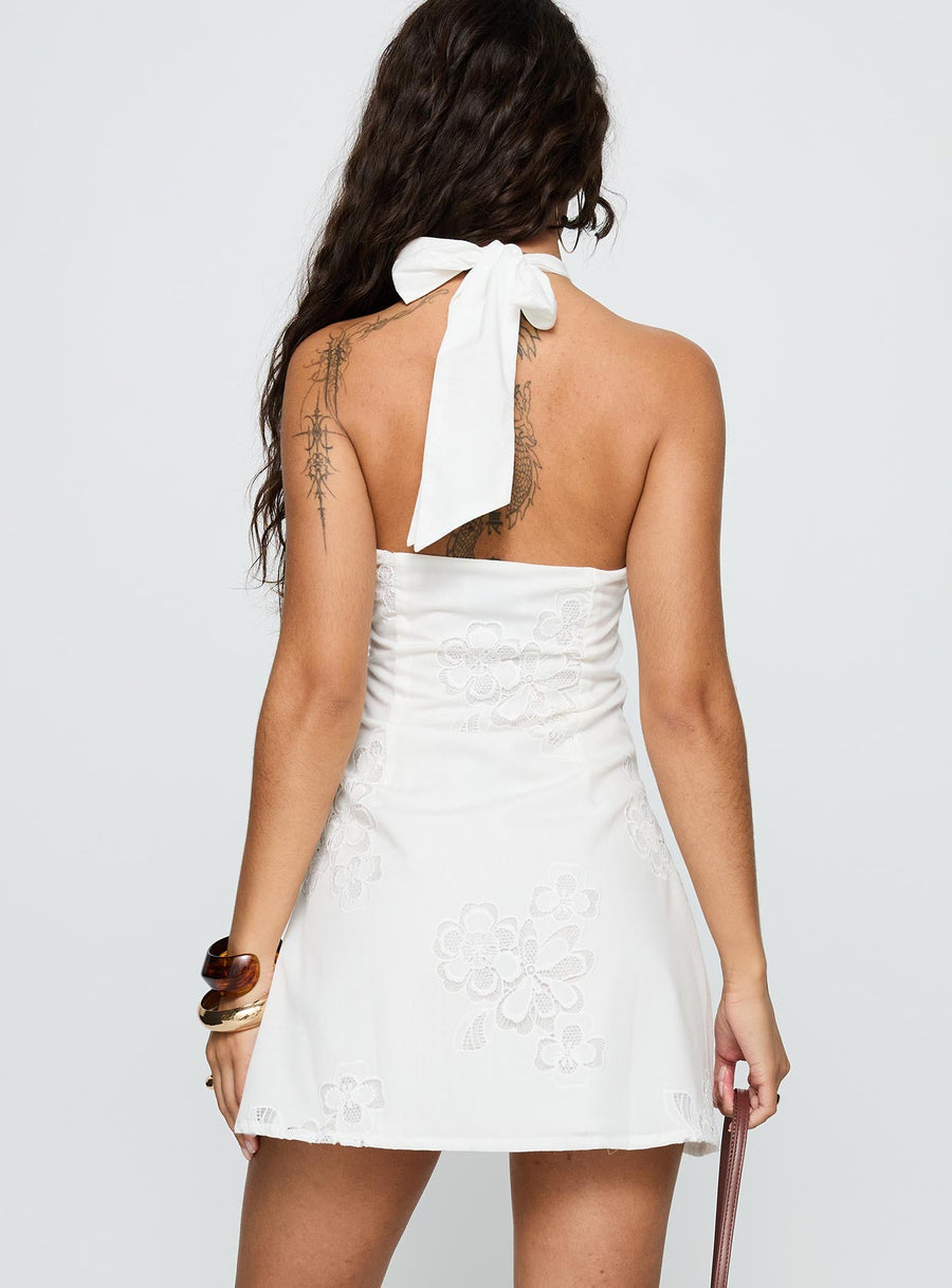 Since Way Back Halter Mini Šaty