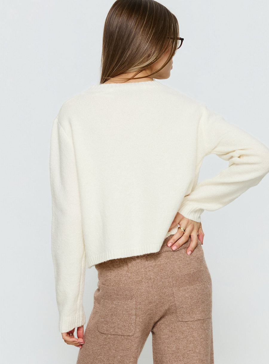Denmark Cardigan Bílá