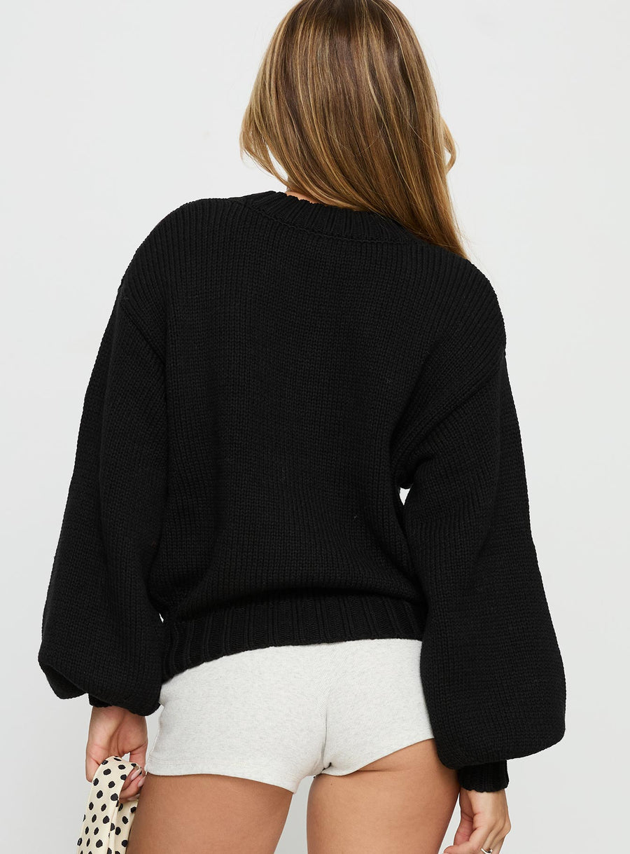 Edern Cardigan Černá