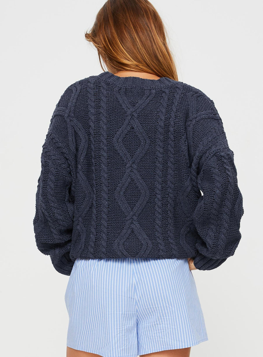 Anaya Oversized svetr Modrá