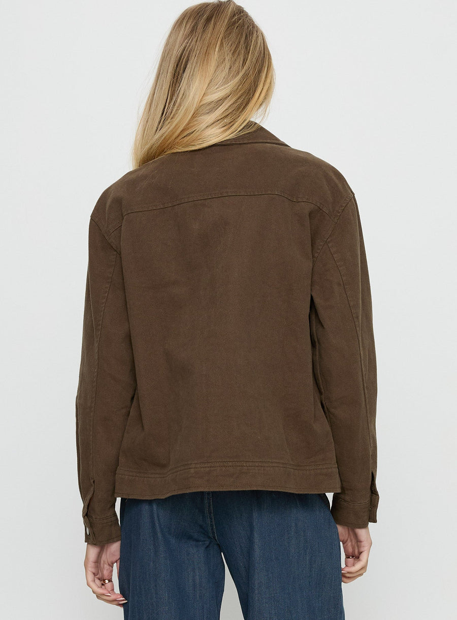 Nelsie Oversized bunda s límcem Zelená