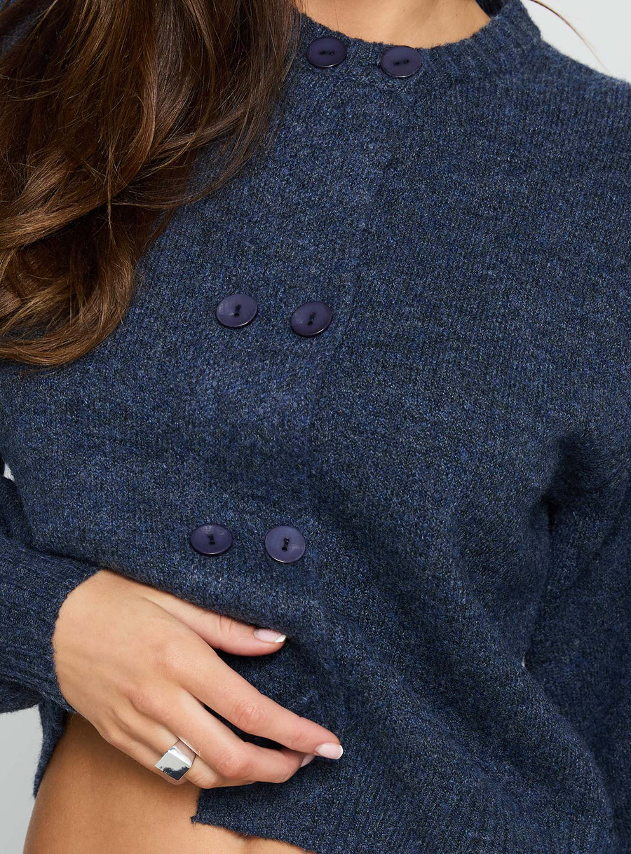 Kammi Zapínací Cardigan Modrá