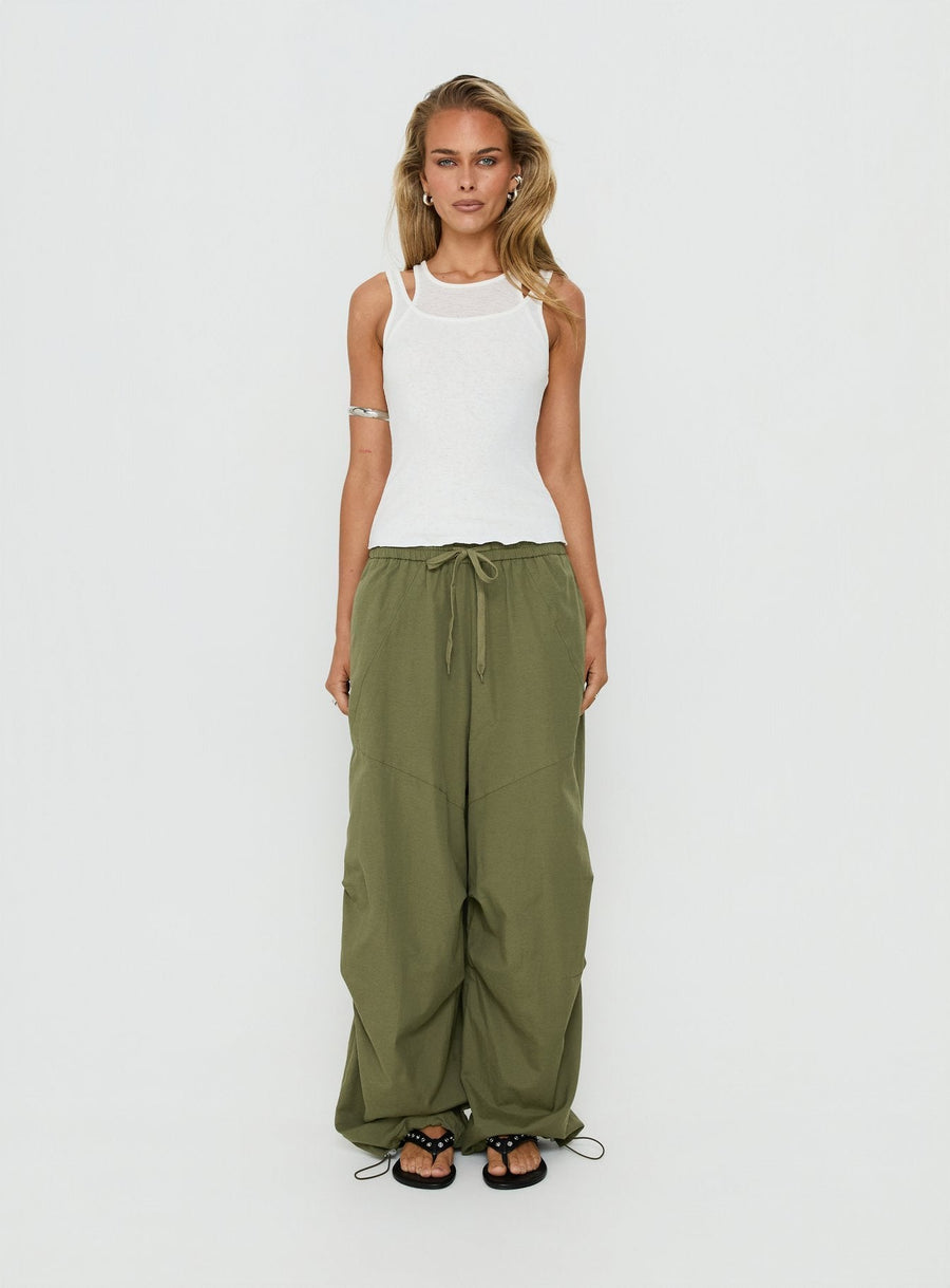 Mankind Baggy cargo kalhoty Zelená