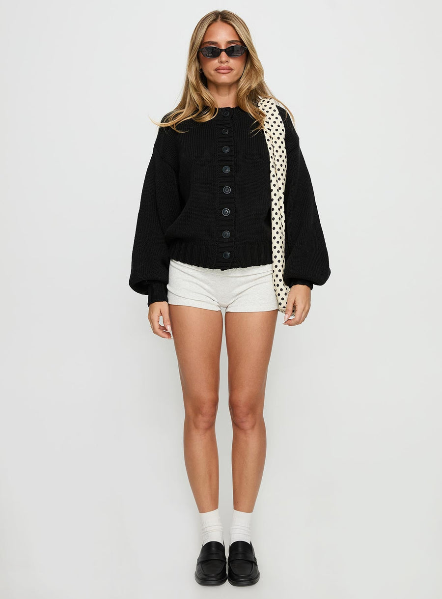 Edern Cardigan Černá