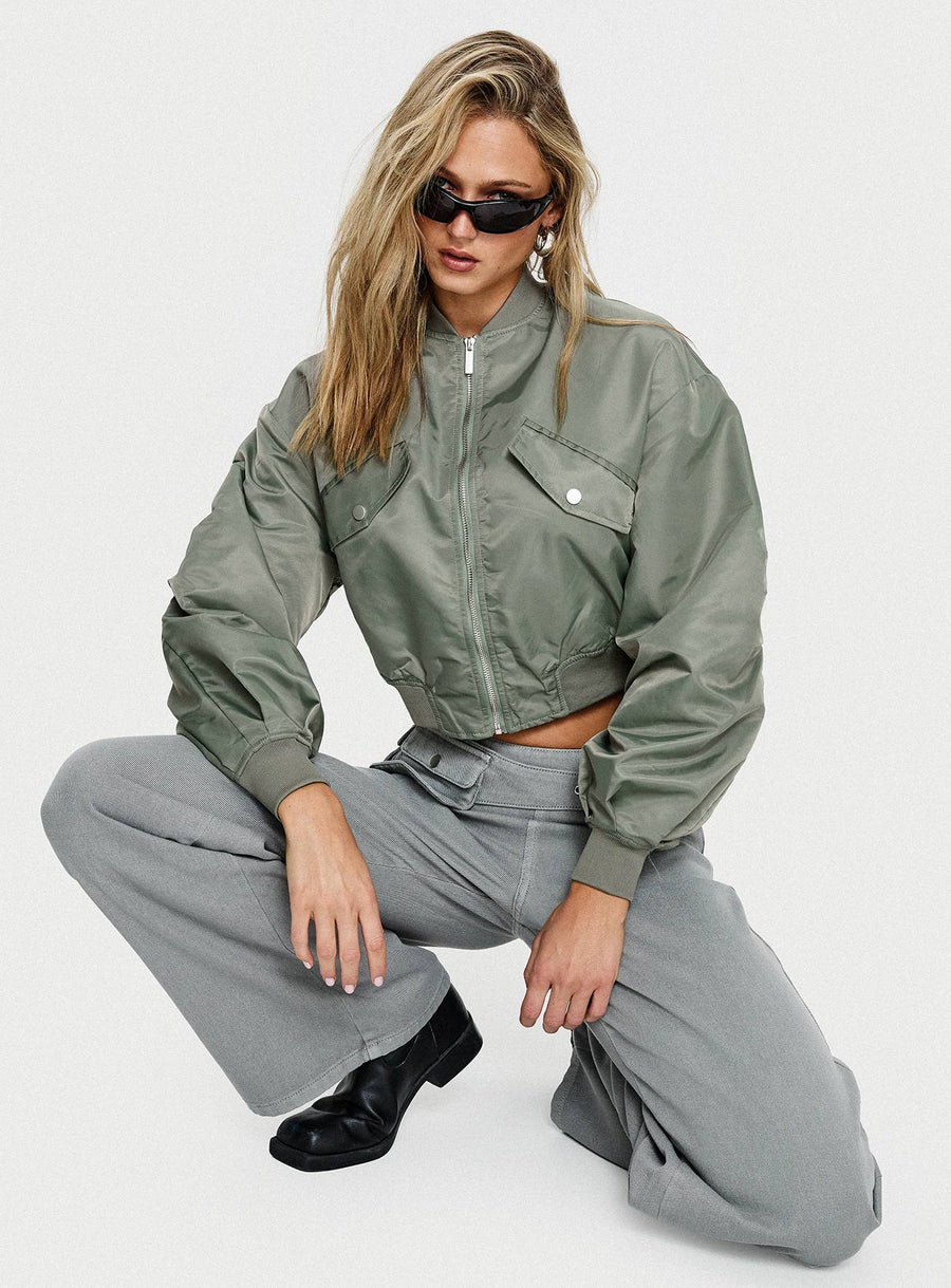 Thalya Bomber bunda Zelená