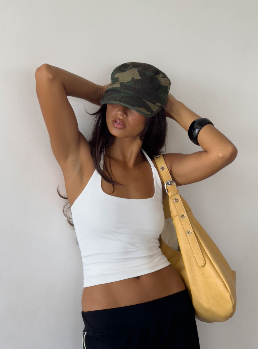 Ezekiel Top Bílá Halter Eko-Nylon