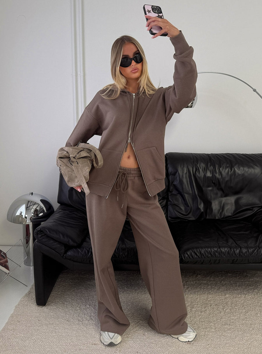 All Day Oversized mikina Mocca