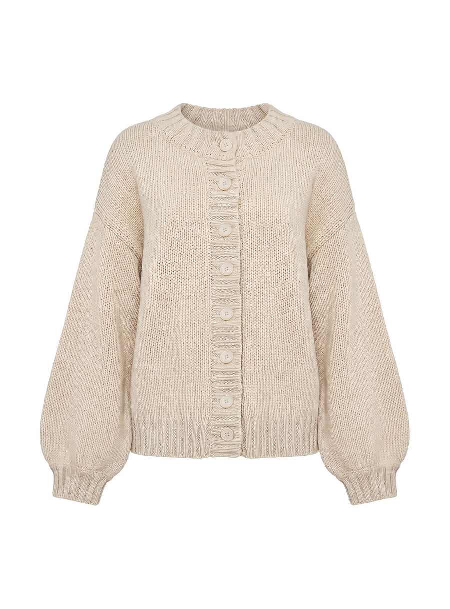 Edern Cardigan Krémová