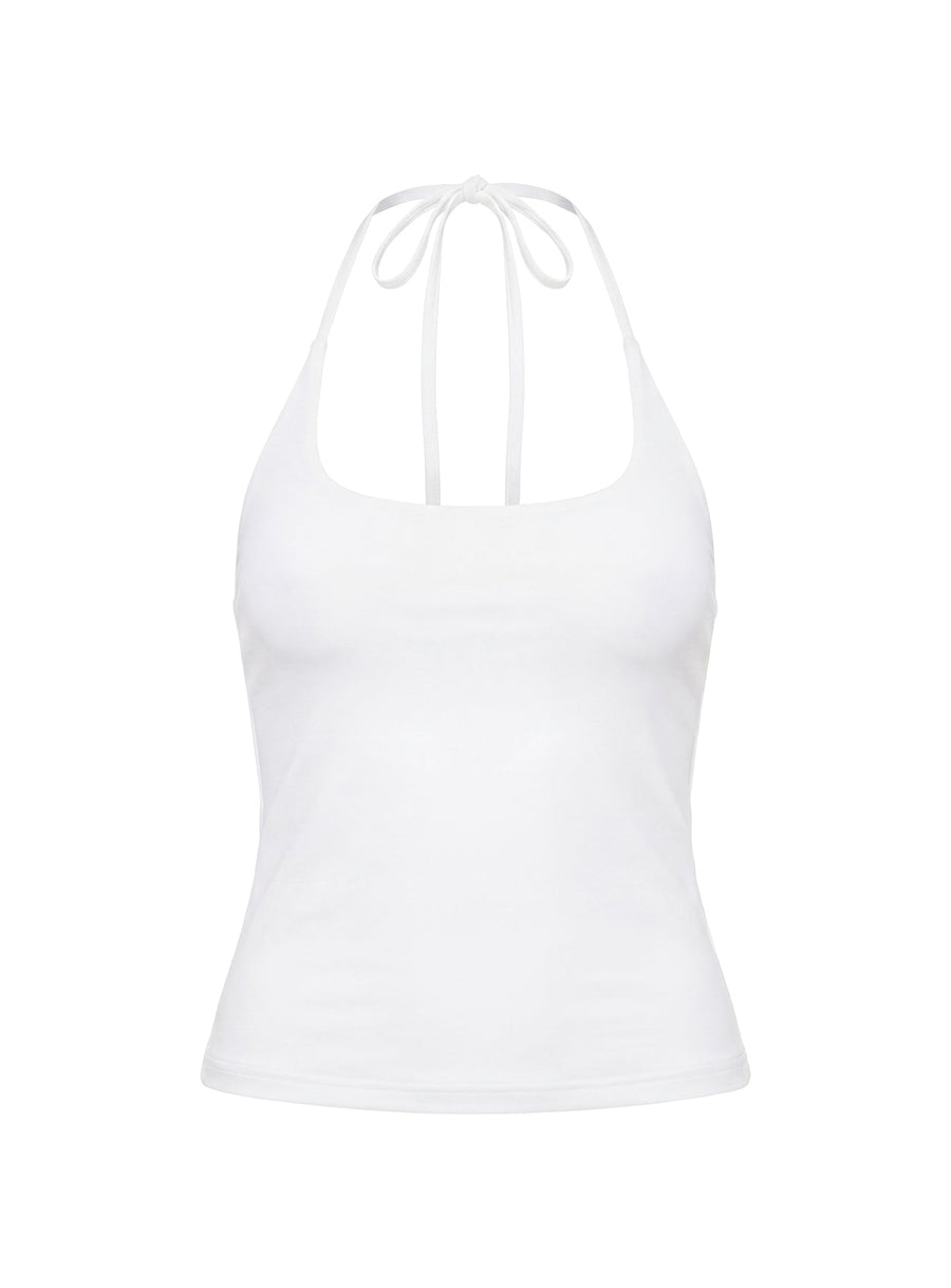 Ezekiel Top Bílá Halter Eko-Nylon