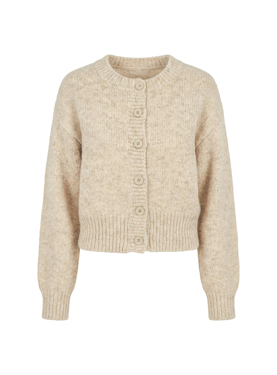 Trevonn Zapínací pletený Cardigan Béžová